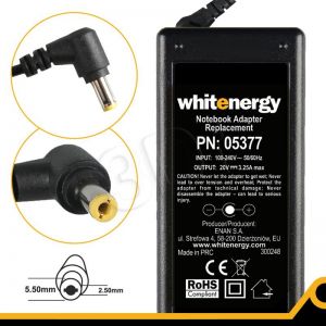 WHITENERGY ZASILACZ 20V/3.25A WTYK 5.5x2.5mm