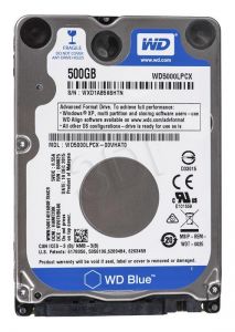 Dysk HDD Western Digital SCORPIO BLUE 2,5\ 500GB SATA III 8MB 5400obr/min WD5000LPCX