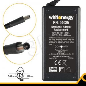 WHITENERGY ZASILACZ 19.5V/4.62A wtyk 7.4x5.0 mm (04085)