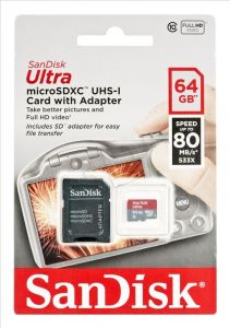 Sandisk micro SDXC Ultra 64GB Class 10