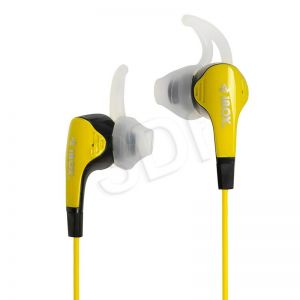 Słuchawki douszne z mikrofonem I-BOX S2 Sport (żółto-czarny)