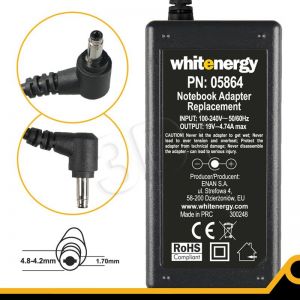 WHITENERGY ZASILACZ 19V/4.74A wtyk 4.8-4.2x1.7 mm