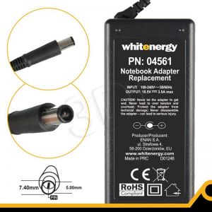 WHITENERGY ZASILACZ 18.5V/3.5A 65W wtyk 7.4x5.0+pin