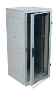 Triton Szafa rack 19\ stojąca RMA-22-A66-CAX-A1 (22U, 600x600mm, przeszklone drzwi, kolor jasnoszar