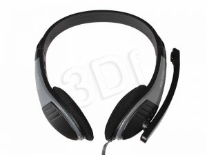 Słuchawki nauszne z mikrofonem Media tech MT3562 (Czarny)