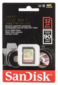 Sandisk SDHC Extreme 32GB Class 10
