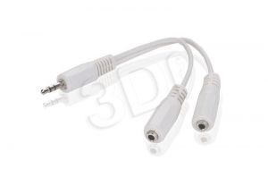ADAPTER JACK STEREO(M)->JACK STEREO (F) X2 10CM