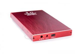 NATEC OBUDOWA USB 3.0 HDD/SSD 2.5\ SATA RHINO ALUMINIUM SLIM LIMITED EDITION RED