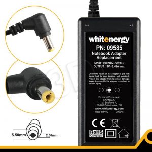 WHITENERGY ZASILACZ 19V/3.42A 65W WTYCZKA 5.5X2.5MM