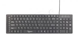 GEMBIRD KLAWIATURA MULTIMEDIALNA KB-MCH-01 CHOCOLATE SLIM, 8 HOT KEYS