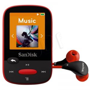 SANDISK MP3 SANSA CLIP SPORTS 4GB CZERWONA