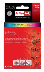ActiveJet AC-M526R multipack tusz cyan, magenta, żółty do drukarki Canon (zamiennik Canon CLI-526) P