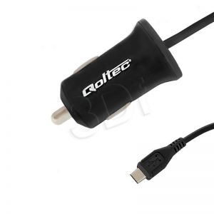 QOLTEC ŁADOWARKA SAMOCHODOWA 12W 5V 2.4A MICRO USB 1.4M