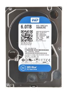 Dysk HDD Western Digital BLUE 3,5\ 6000GB SATA III 64MB 5400obr/min WD60EZRZ