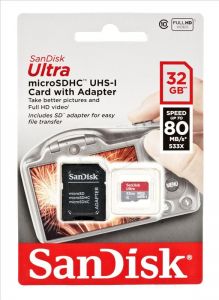 Sandisk micro SDHC Ultra 32GB Class 10