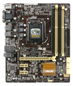 ASUS B85M-G Intel B85 LGA 1150 (PCX/VGA/DZW/GLAN/SATA3/USB3/DDR3) mATX