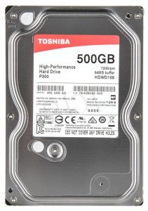 Dysk HDD TOSHIBA P300 3,5\ 500GB SATA III 64MB 7200obr/min HDWD105EZSTA