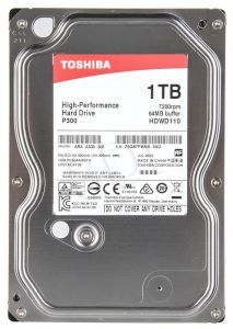 Dysk HDD TOSHIBA P300 3,5\ 1000GB SATA III 64MB 7200obr/min HDWD110EZSTA